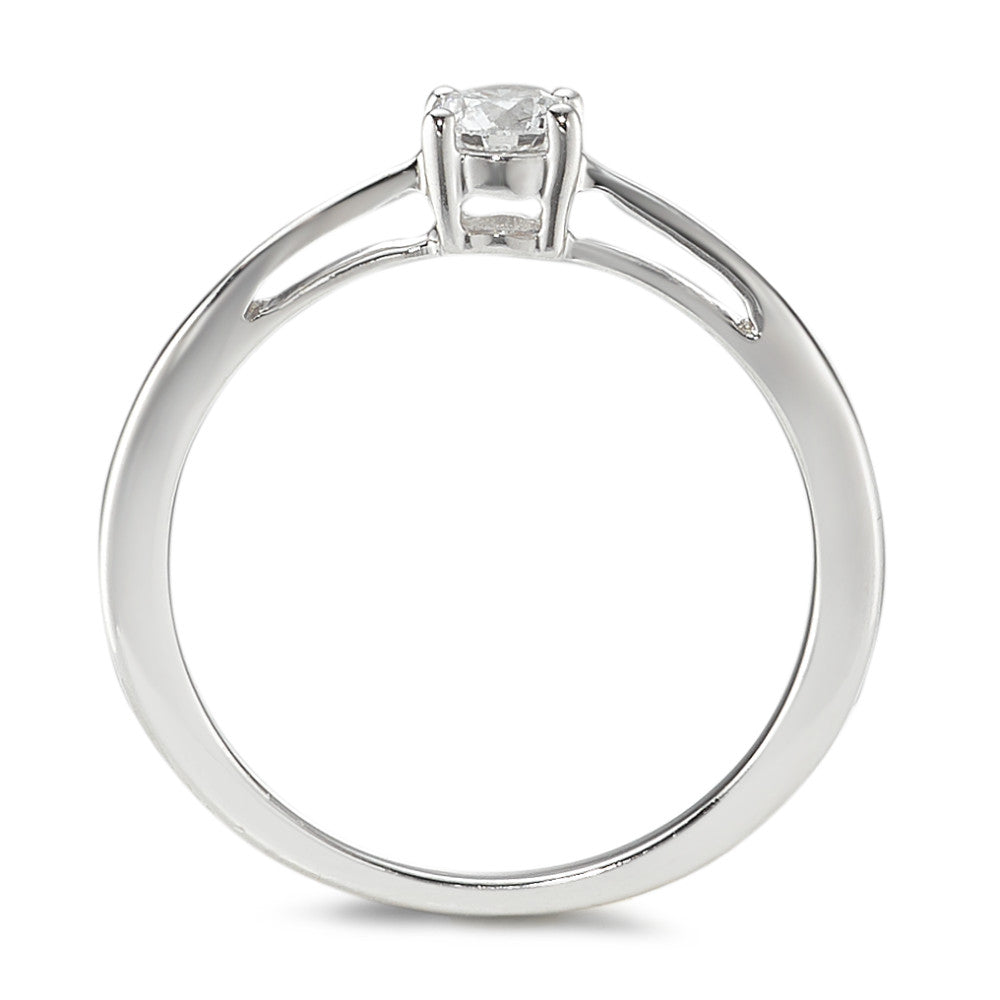 Solitär Ring 750/18 K Weissgold Diamant 0.25 ct, w-si