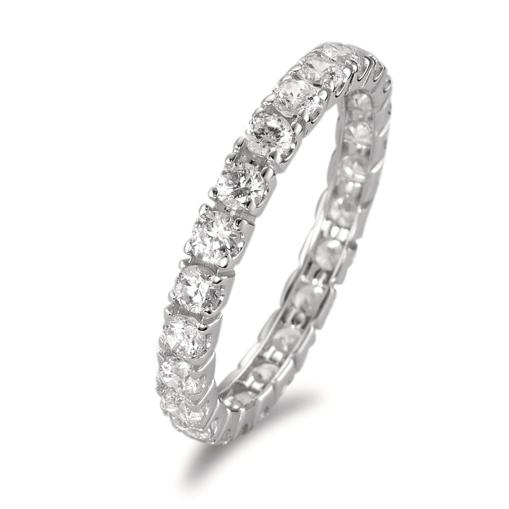 Memory Ring 750/18 K Weissgold Zirkonia