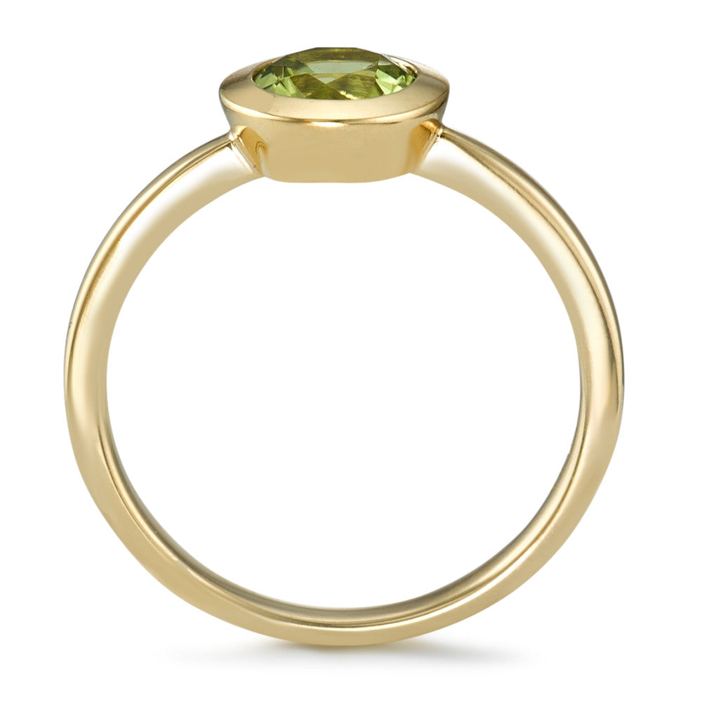 Fingerring 750/18 K Gelbgold Peridot