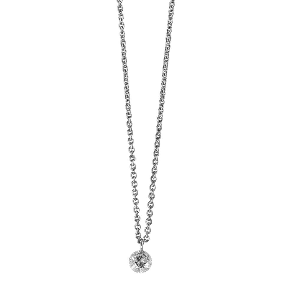 Collier 750/18 K Weissgold Diamant 0.06 ct