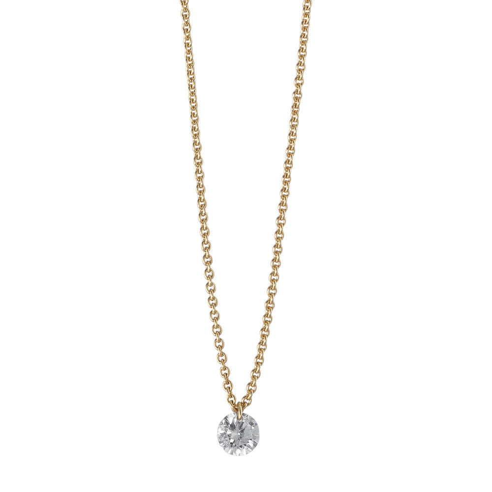 Collier 750/18 K Gelbgold Diamant 0.10 ct