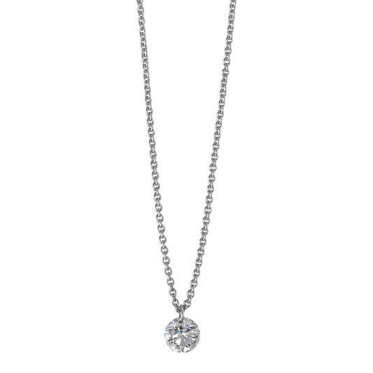 Collier 750/18 K Weissgold Diamant 0.15 ct