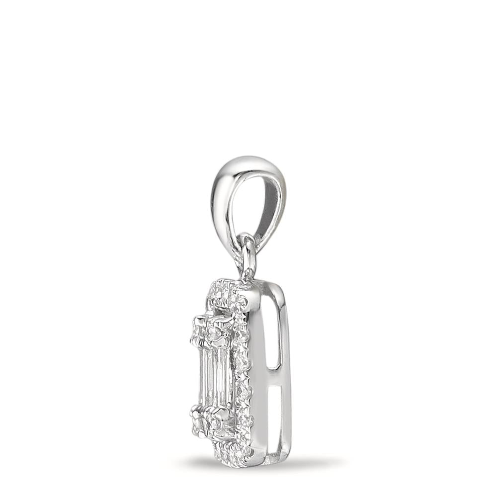 Anhänger 750/18 K Weissgold Diamant weiss, 0.28 ct, w-si