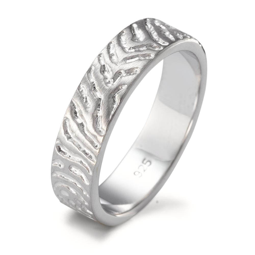 Fingerring Silber rhodiniert