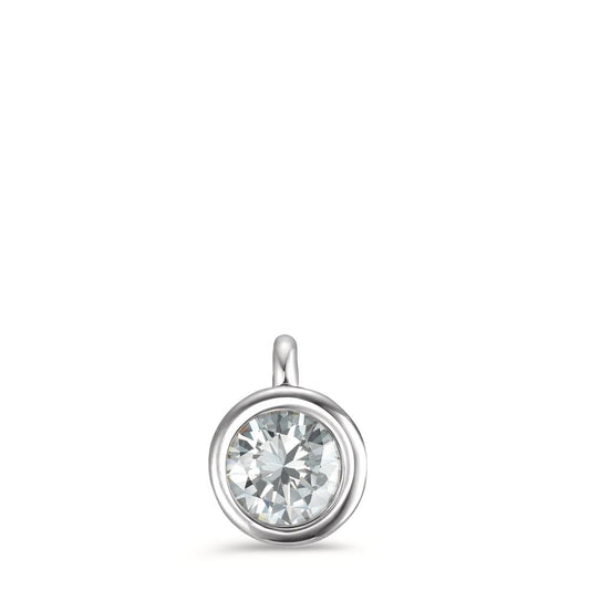 Charm-Anhänger Joy Edelstahl mit Crystal White Zirkonia, Ø7mm