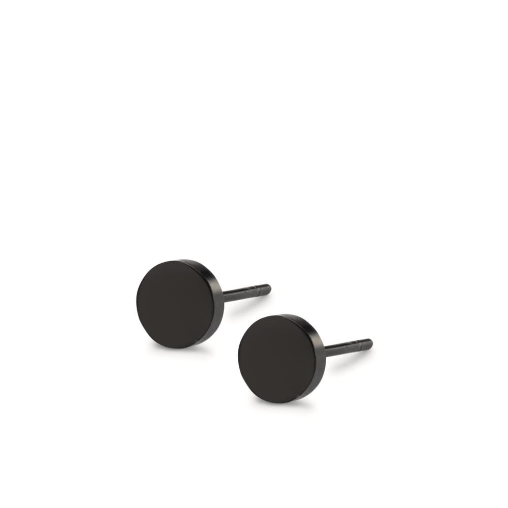 Ohrstecker Edelstahl schwarz IP beschichtet Ø5 mm