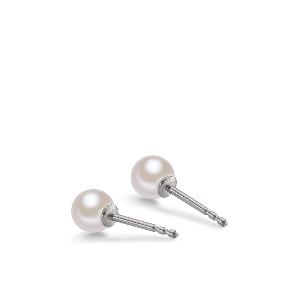 Ohrstecker Arya mit Muschelperlen mit Comfort Verschluss, Ø5mm