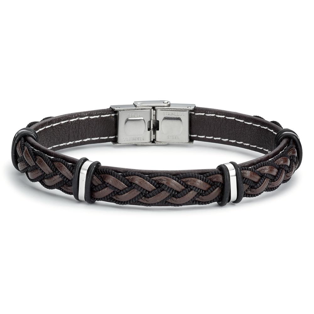 Armband Leder, Edelstahl