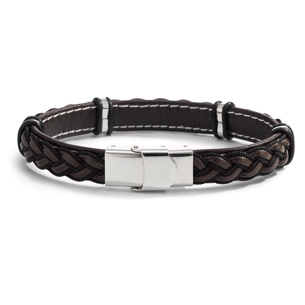 Armband Leder, Edelstahl