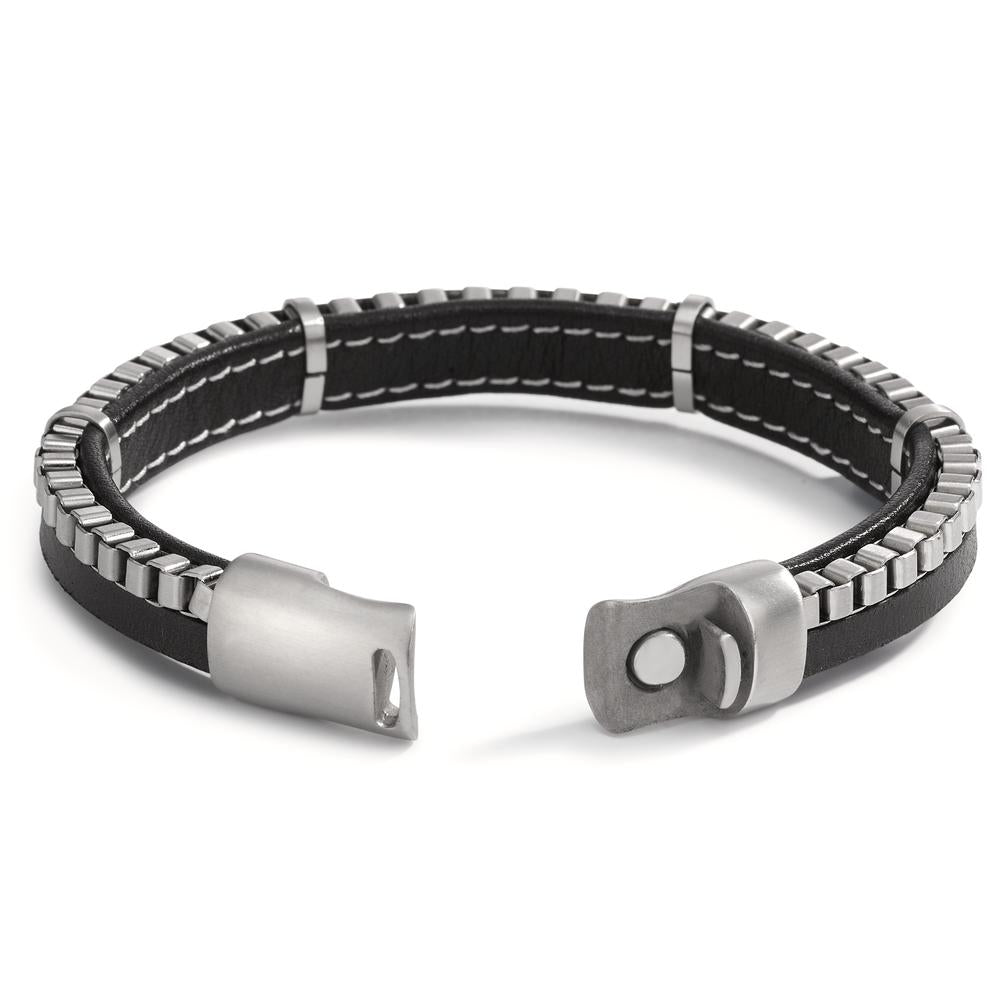 Armband Leder, Edelstahl