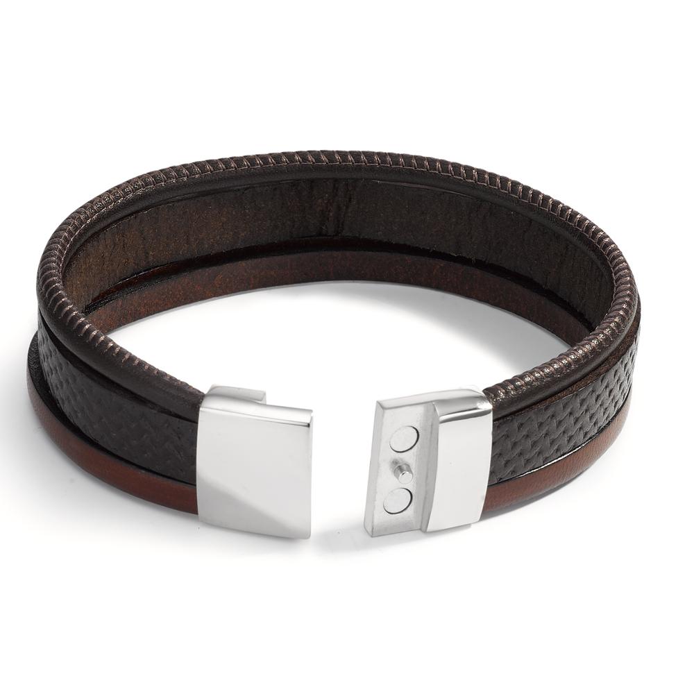 Armband Leder, Edelstahl