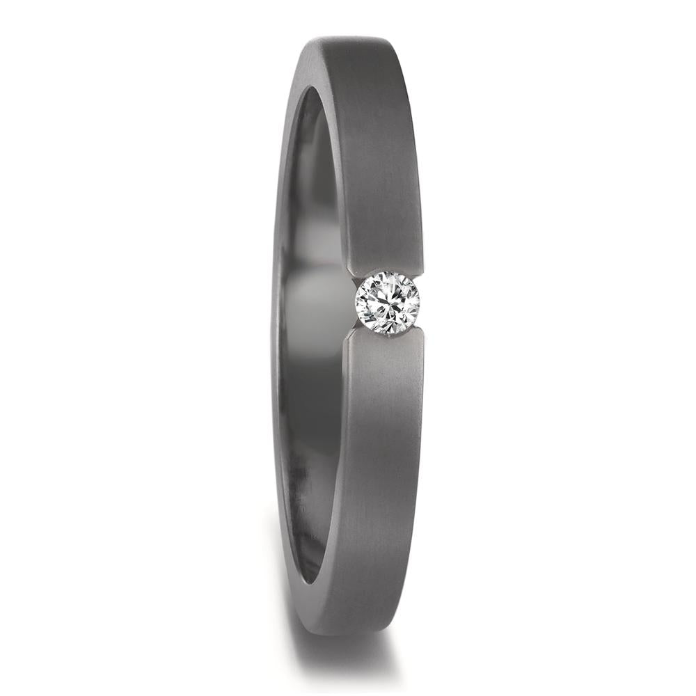 Partnerring 999 Tantal Diamant 0.05 ct, w-si