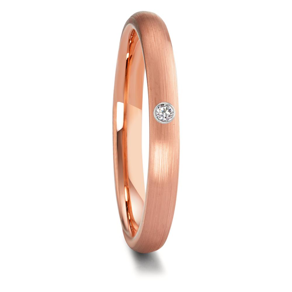 Partnerring Wolfram Zirkonia rosé IP beschichtet