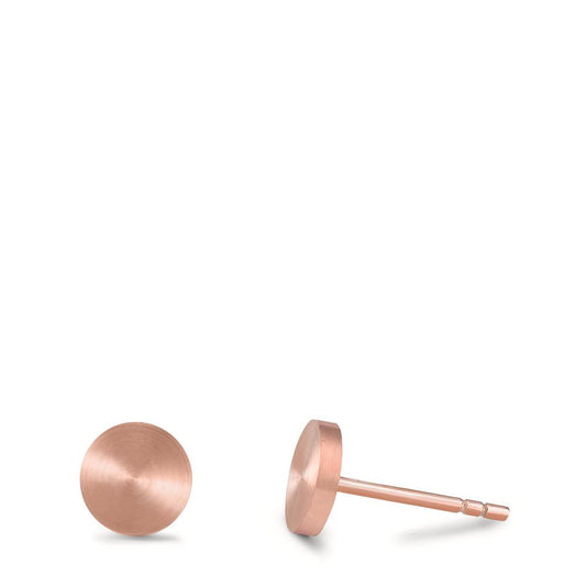 Ohrstecker Pura Rosé aus Edelstahl mit Comfort-Steckverschluss, Ø7mm