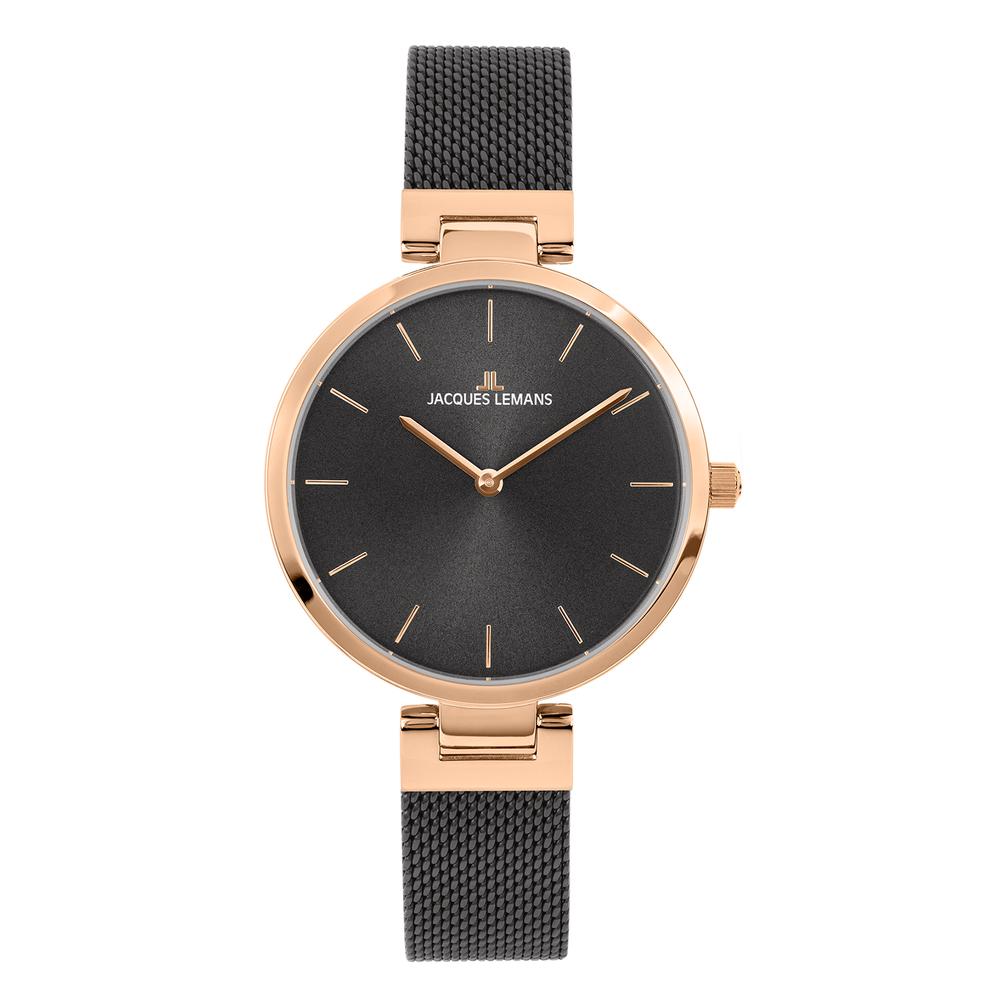 Uhr Edelstahl rosé IP beschichtet Ø34 mm