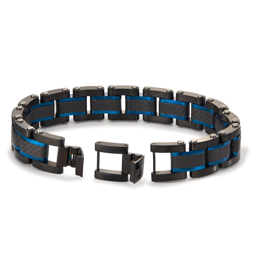 Armband Edelstahl schwarz IP beschichtet verstellbar