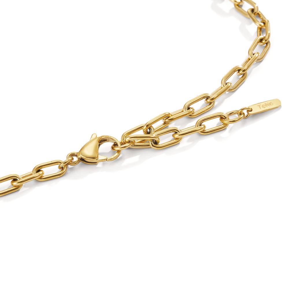 Collier Soho Gold aus Edelstahl mit Carbon verstellbar