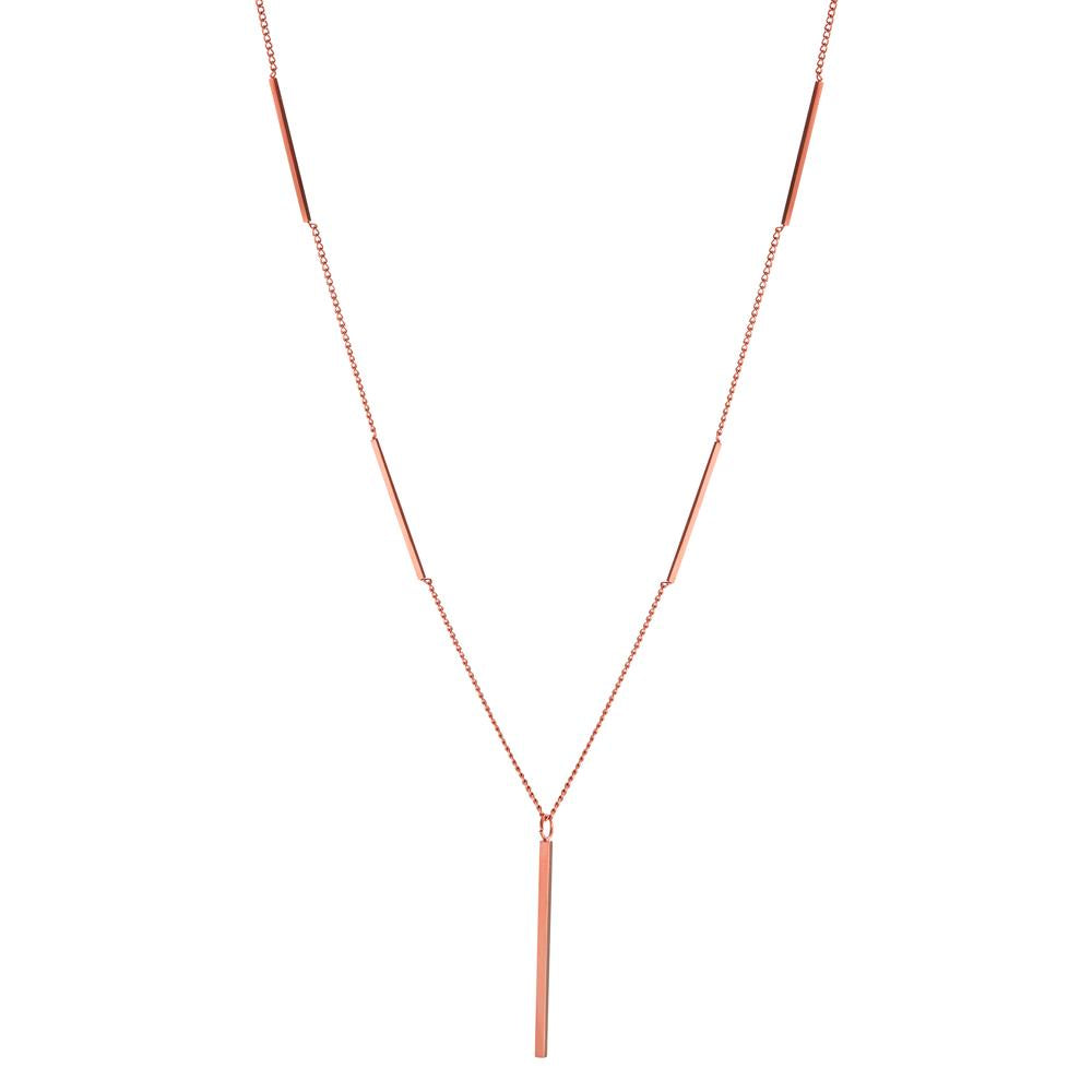 Collier Edelstahl rosé IP beschichtet verstellbar