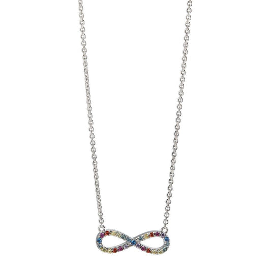 Collier Silber rhodiniert Infinity verstellbar