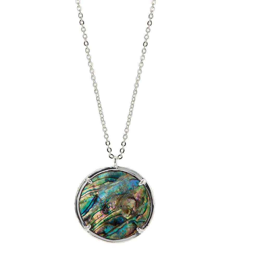 Collier Bronze Abalone Lebensbaum Ø25 mm