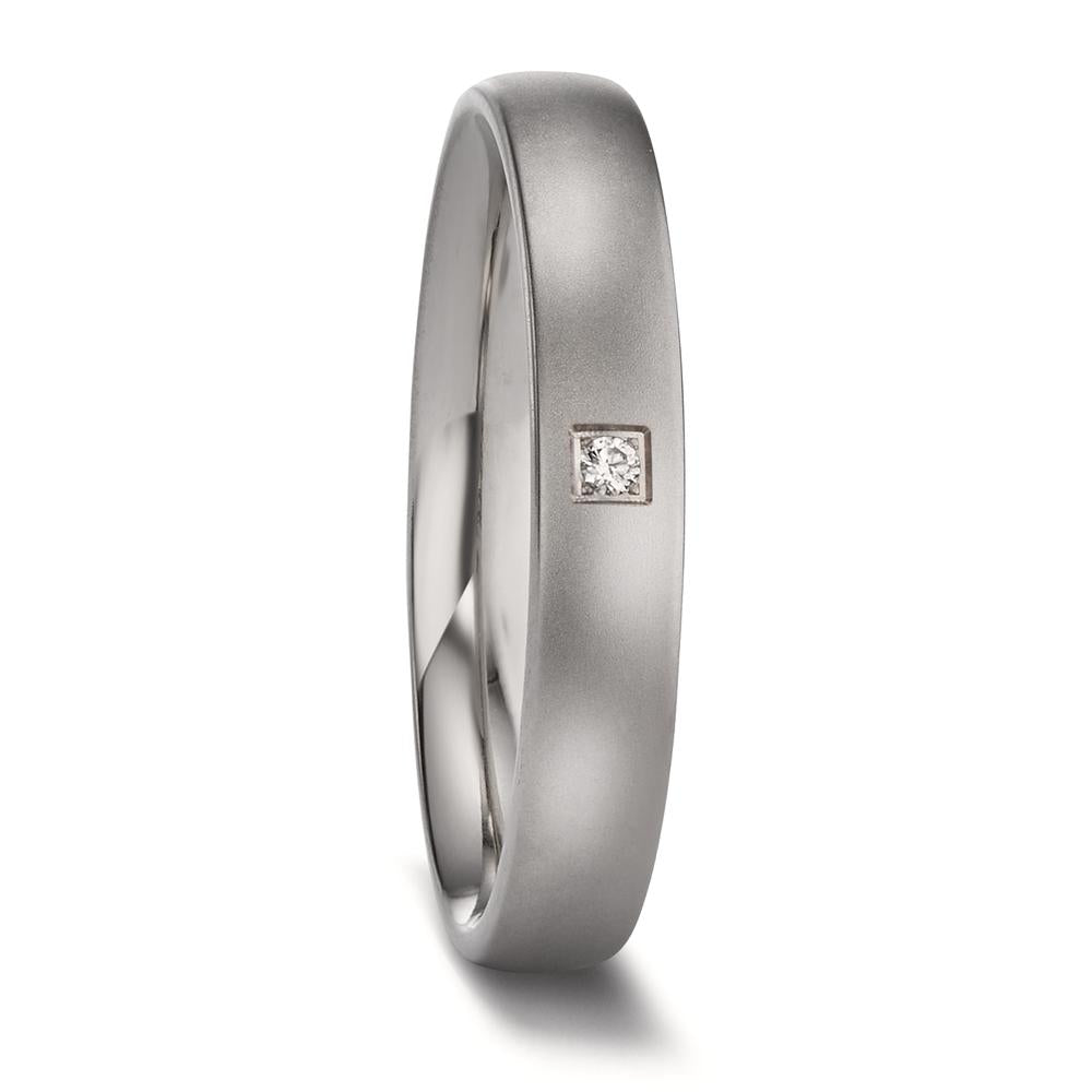 Partnerring Titan Diamant 0.02 ct, w-si