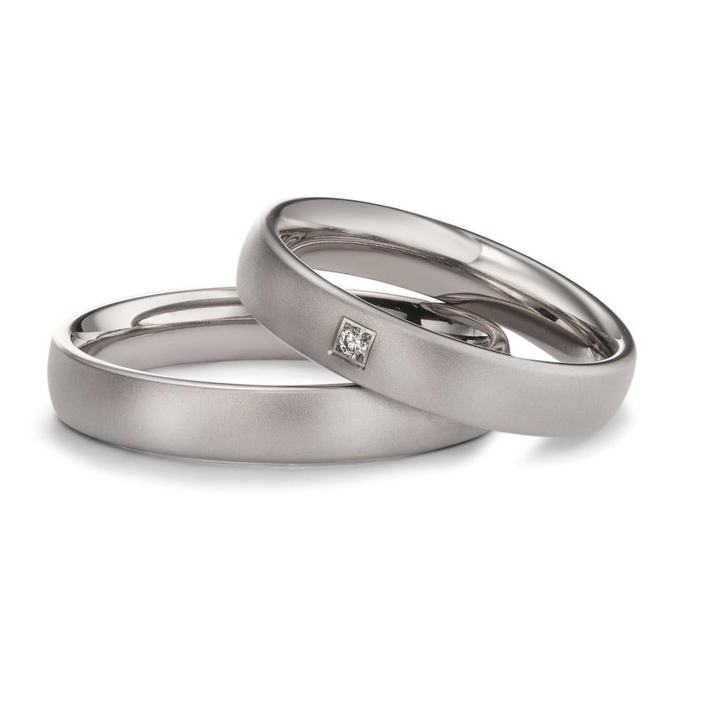 Partnerring Titan Diamant 0.02 ct, w-si