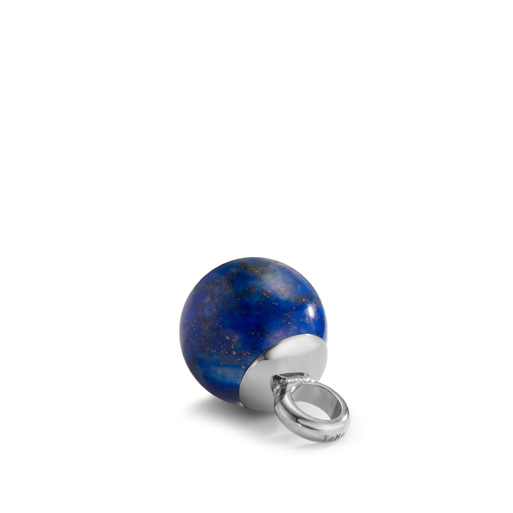 Ketten- und Creolen- Anhänger MUSE Silver mit Lapislazuli aus Edelstahl Ø10 mm