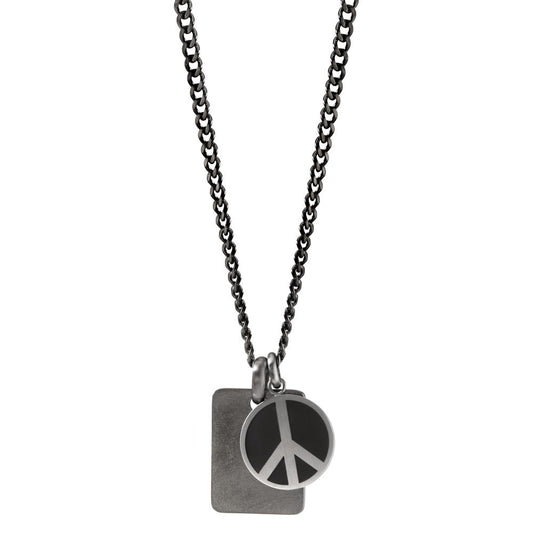 Signature Kette Peace aus Edelstahl mit Emaille