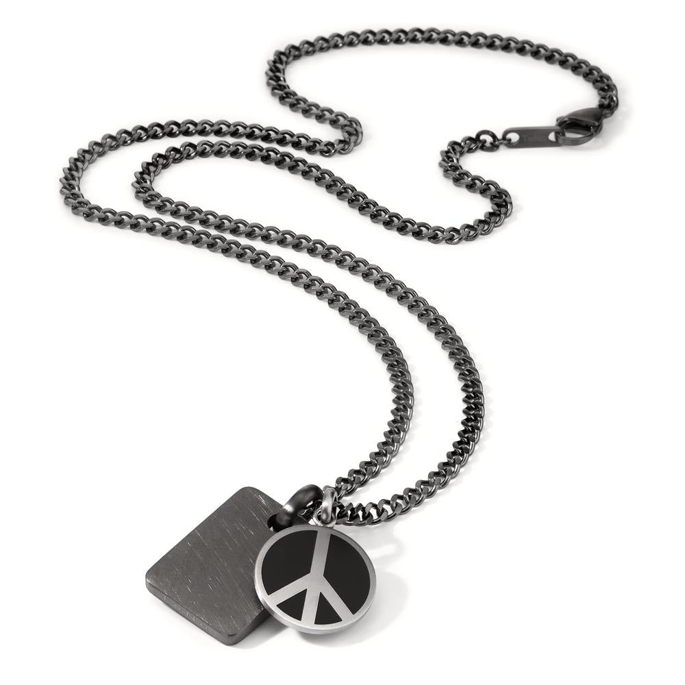 Signature Kette Peace aus Edelstahl mit Emaille