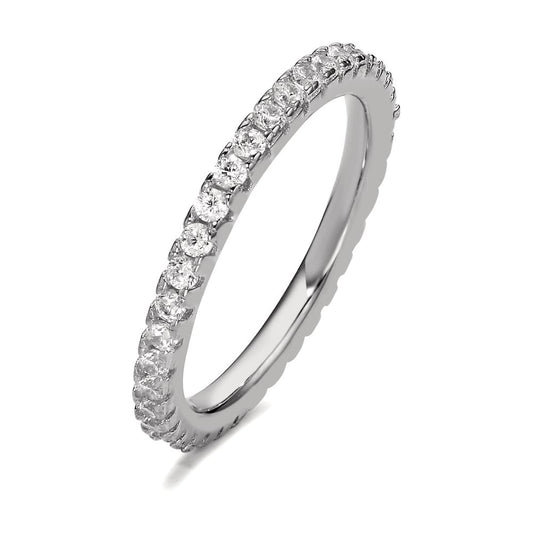 Memory Ring Silber Zirkonia rhodiniert