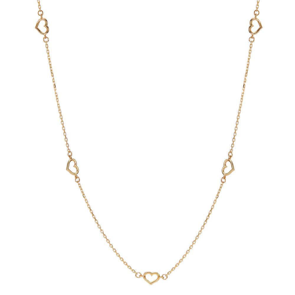 Collier 585/14 K Gelbgold Herz verstellbar