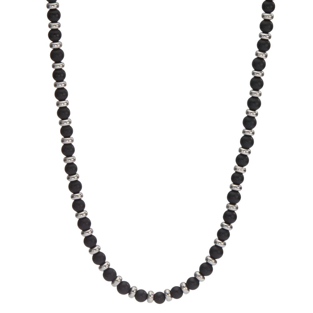 Collier Edelstahl Onyx verstellbar Ø4.5 mm