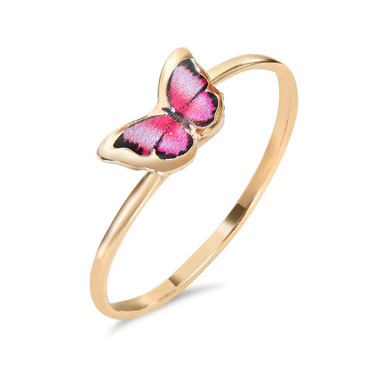 Fingerring 375/9 K Gelbgold Schmetterling