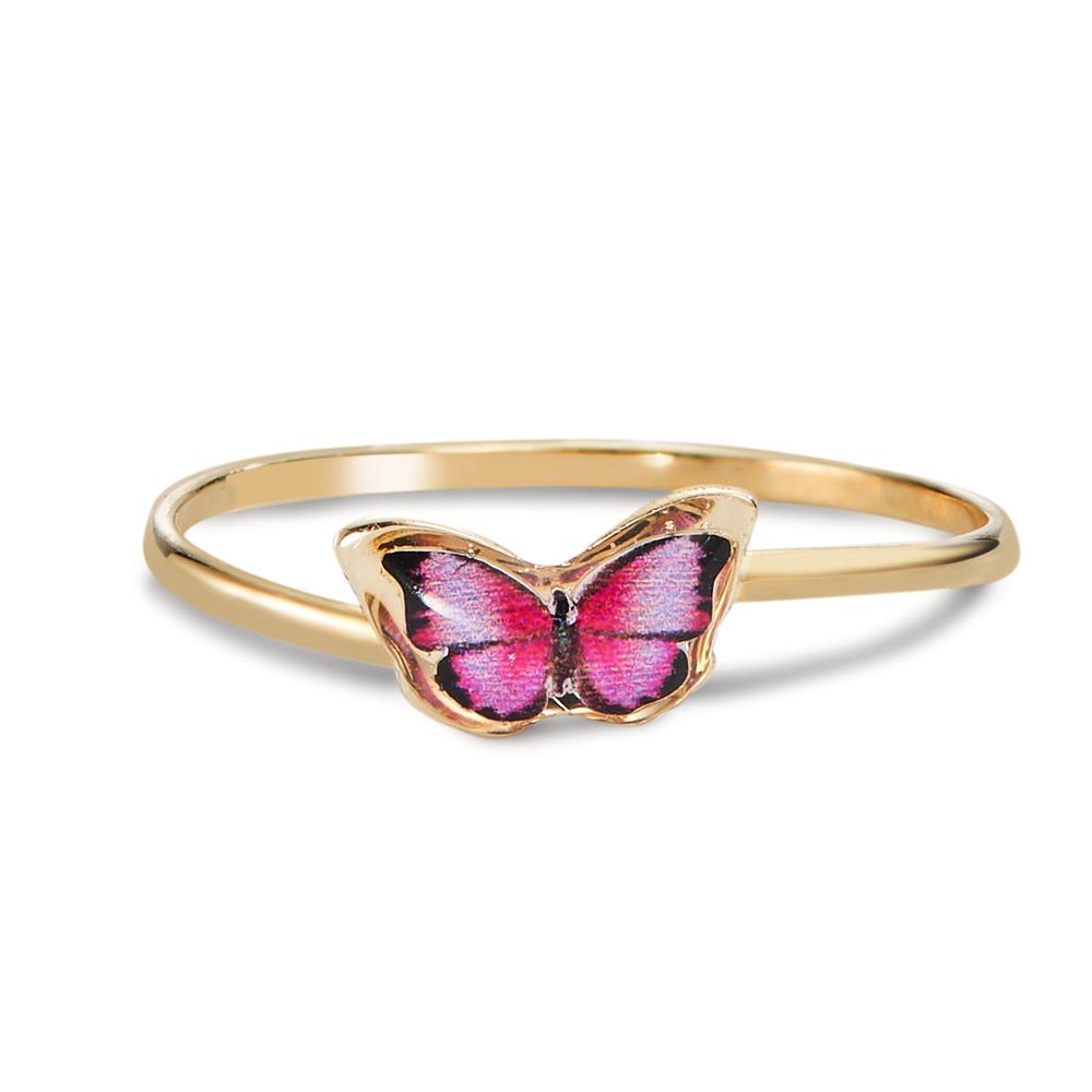 Fingerring 375/9 K Gelbgold Schmetterling