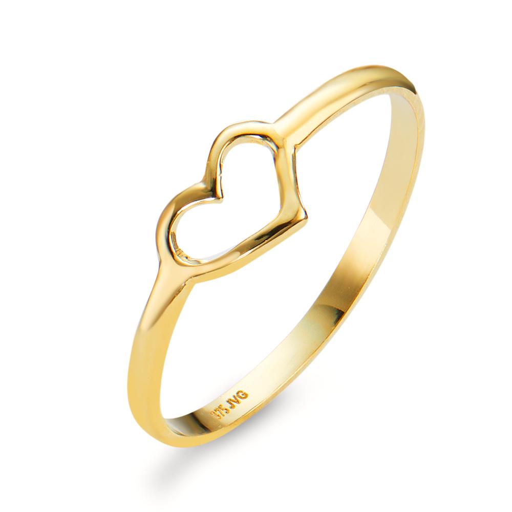 Fingerring 375/9 K Gelbgold Herz Ø5 mm