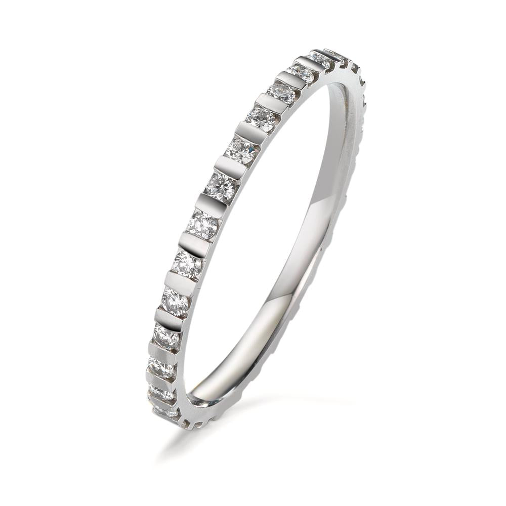 Memory Ring 950 Platin Diamant 0.30 ct, 30 Steine, w-si