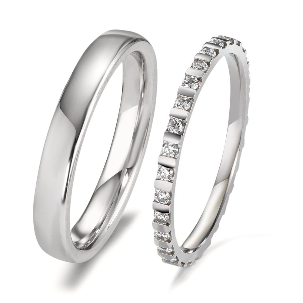 Ringset 950 Platin Diamant