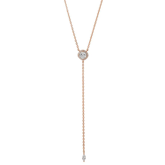 Y-Collier Silber rosé vergoldet verstellbar