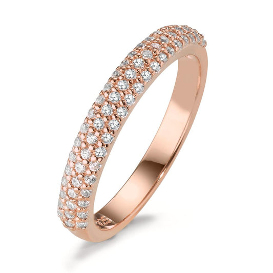 Fingerring Silber Zirkonia rosé vergoldet