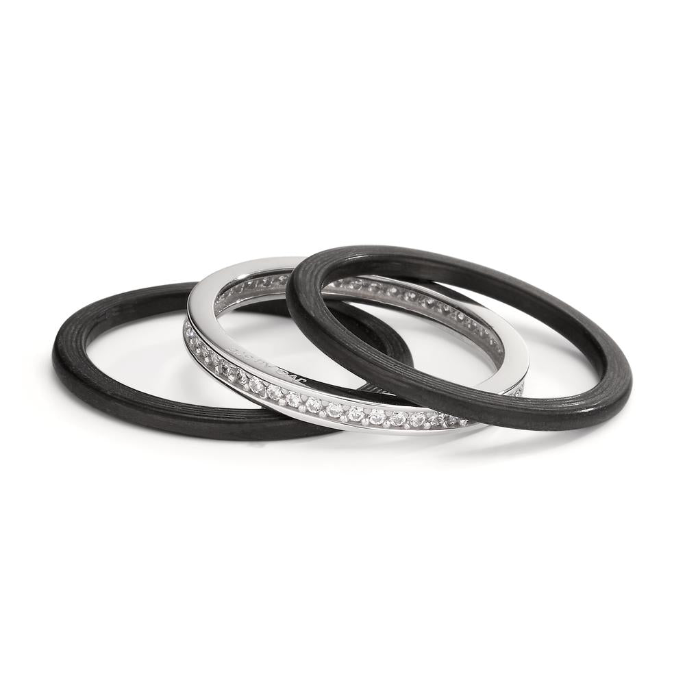 Ringset 3-teilig mit Zirkonia