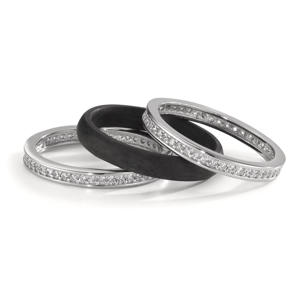 Ringset 3-teilig mit Zirkonia