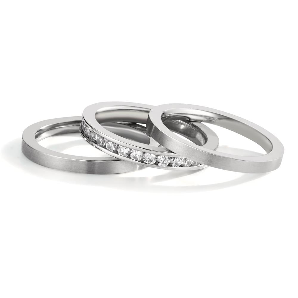 Ringset 3-teilig mit Zirkonia