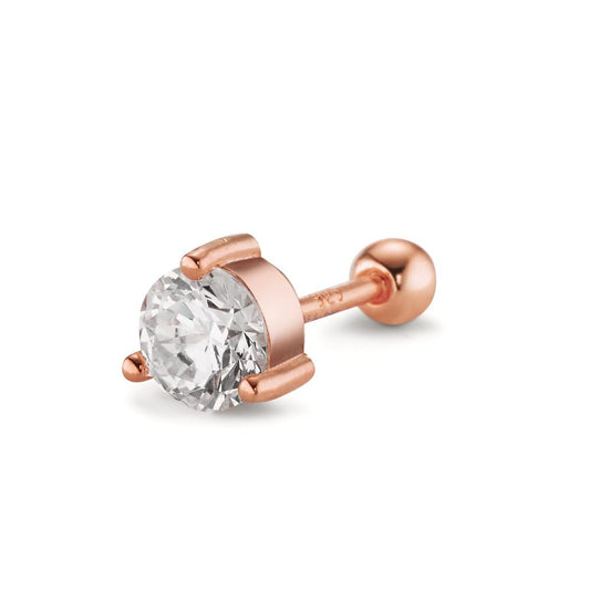 Piercing Silber Zirkonia rosé vergoldet Ø5.5 mm