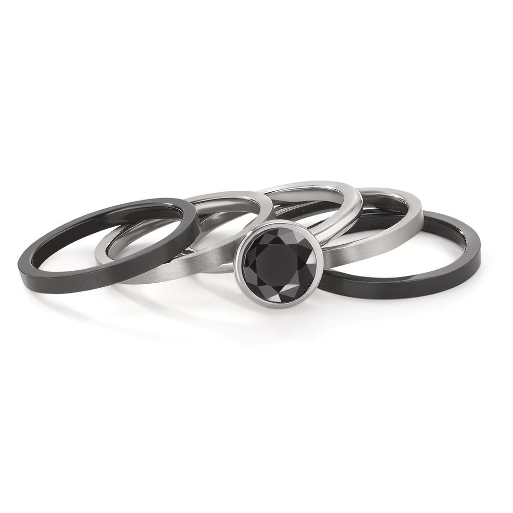 Ringset 5-teilig mit Zirkonia