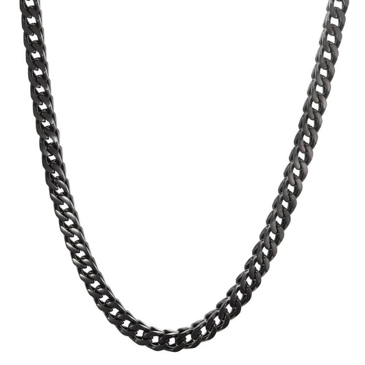 Collier Edelstahl schwarz IP beschichtet