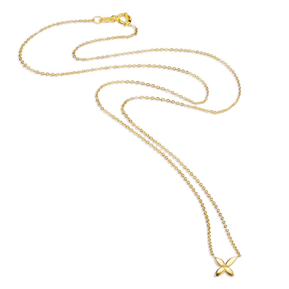 Collier 375/9 K Gelbgold Blume