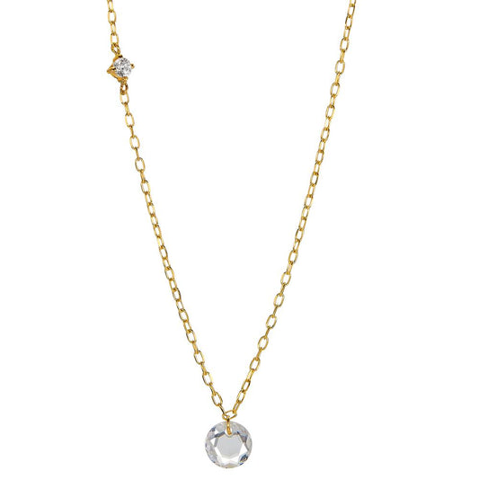 Collier 750/18 K Gelbgold Topas 2 Steine verstellbar