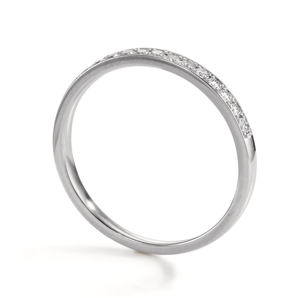 Memory Ring 950 Platin Diamant 0.20 ct, 17 Steine, w-si