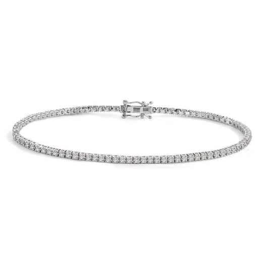 Armband 750/18 K Weissgold Diamant 0.96 ct, 88 Steine, w-si