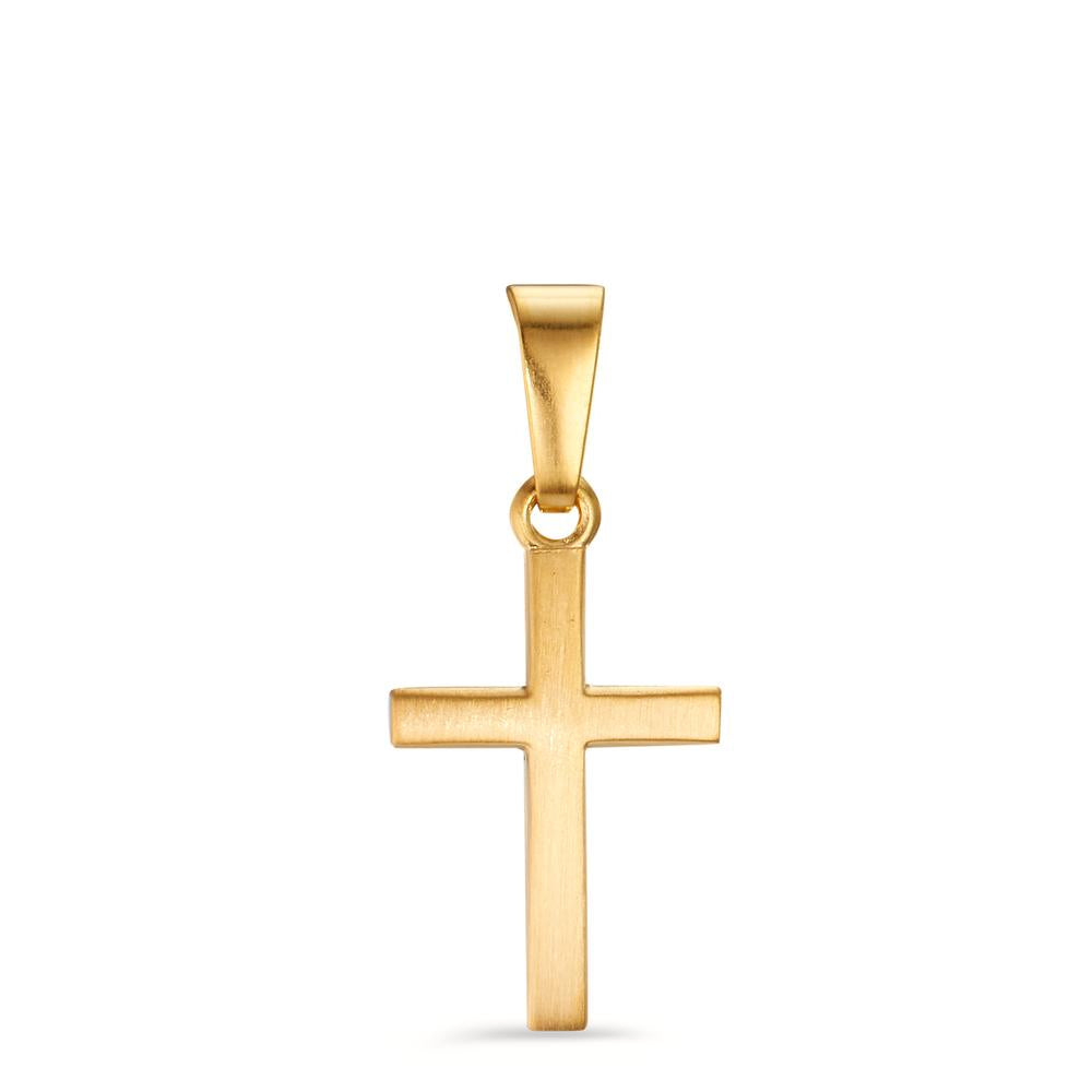 Anhänger 750/18 K Gelbgold Kreuz